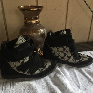 Coach high top shoes
